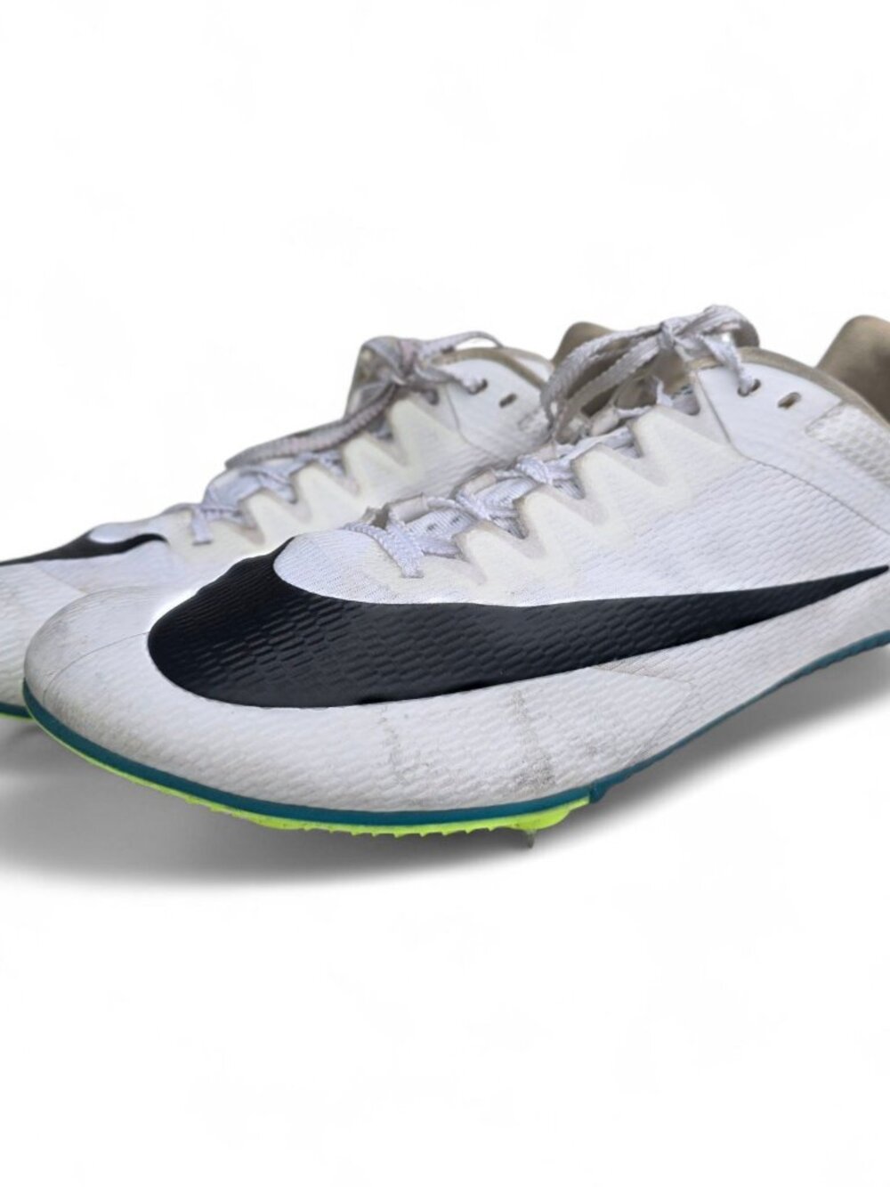 Nike Zoom Superfly Elite 2 Track Spikes White Black Volt FZ0477-100 Mens 10